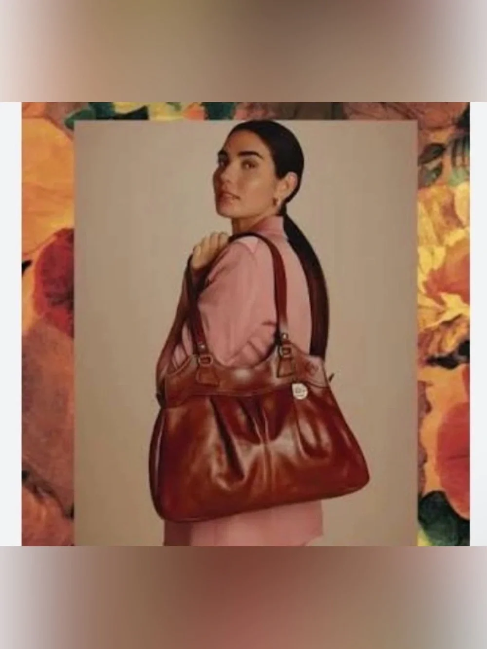 Patricia Nash Napoli Satchel. Tan.